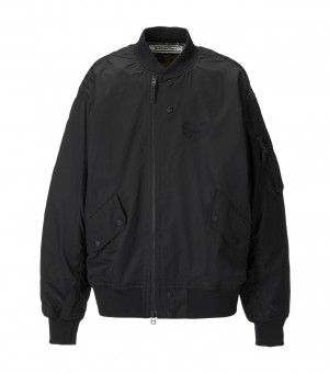 Black Onitsuka Tiger P Bomber Jackets | 25317-APFI