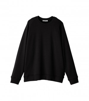 Black Onitsuka Tiger Sweatshirts | 36921-KIBA