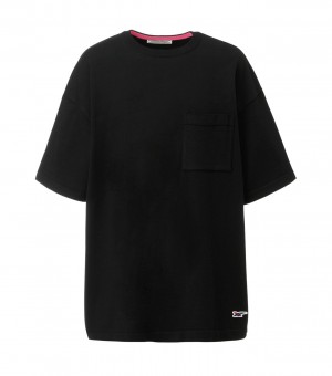 Black Onitsuka Tiger T Shirts | 36951-DGWX