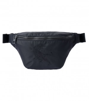 Black Onitsuka Tiger Waist Pouch | 19574-YQVH