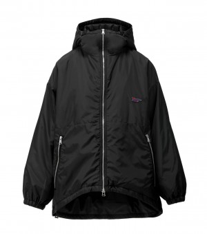 Black Onitsuka Tiger Ws Blouson Jackets | 32619-ASWJ