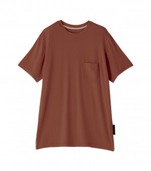 Brown Onitsuka Tiger T Shirts | 09625-OLDM