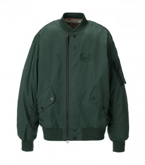 Khaki Onitsuka Tiger P Bomber Jackets | 03521-GOSH