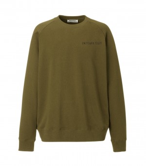 Khaki Onitsuka Tiger Sweat Tops | 65879-LUSY