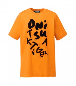 Orange Onitsuka Tiger T Shirts | 04917-QOKB