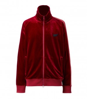 Red Onitsuka Tiger Track Tops | 19485-KLMI