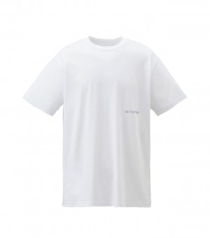 White Onitsuka Tiger Graphic T Shirts | 76821-LVKG