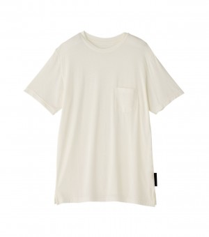 White Onitsuka Tiger T Shirts | 01384-KMWY