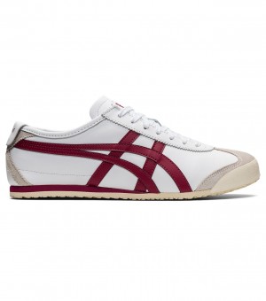 White / Burgundy Onitsuka Tiger Mexico 66 | 83149-ZQFB