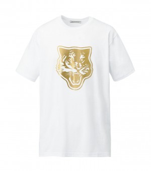 White / Gold Onitsuka Tiger Logo Graphic T | 75463-BPUJ