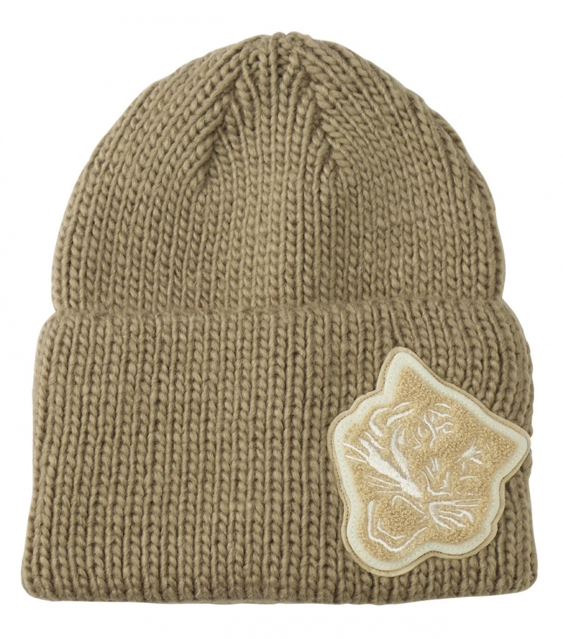 Beige Onitsuka Tiger Beanie | 64032-IWVJ