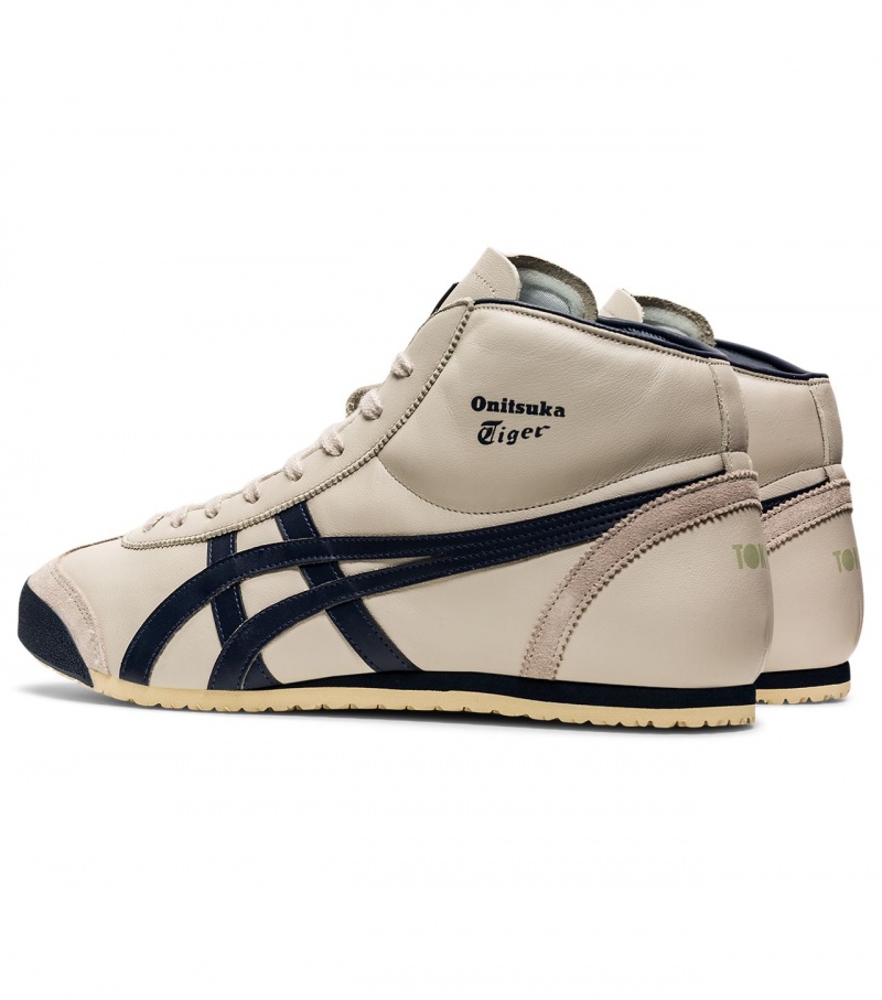 Beige Onitsuka Tiger Mexico Mid Runner | 93782-XAVZ