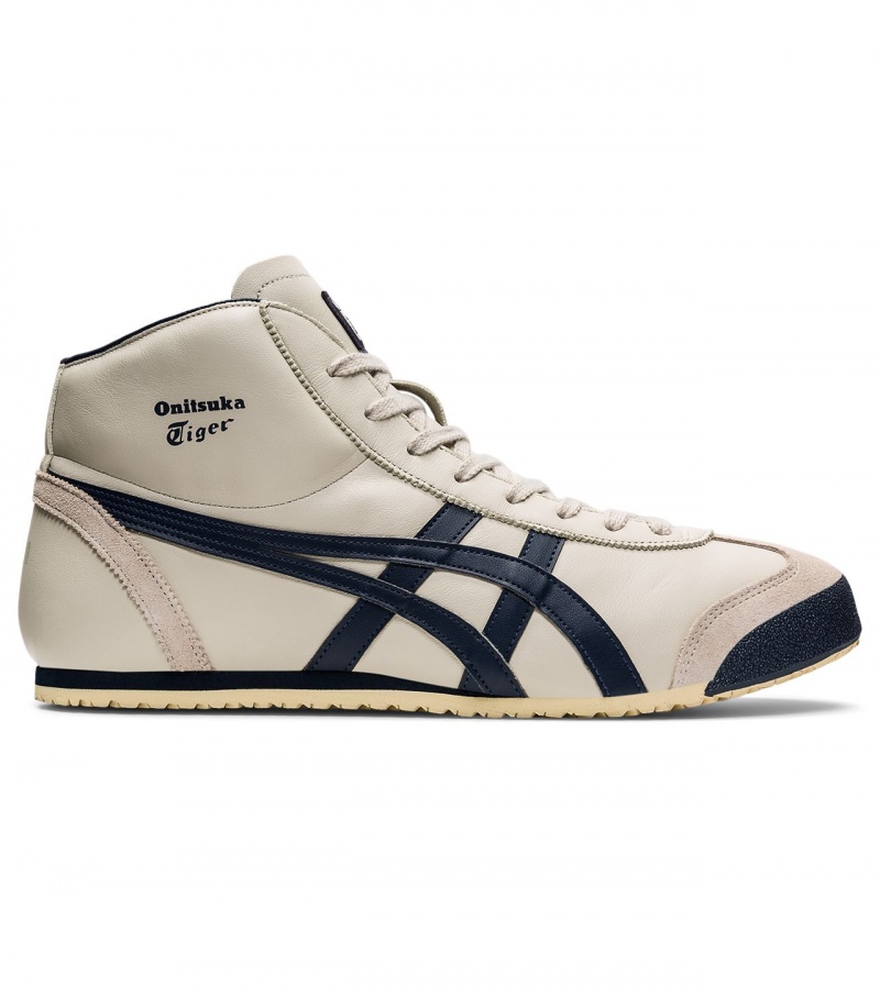 Beige Onitsuka Tiger Mexico Mid Runner | 93782-XAVZ