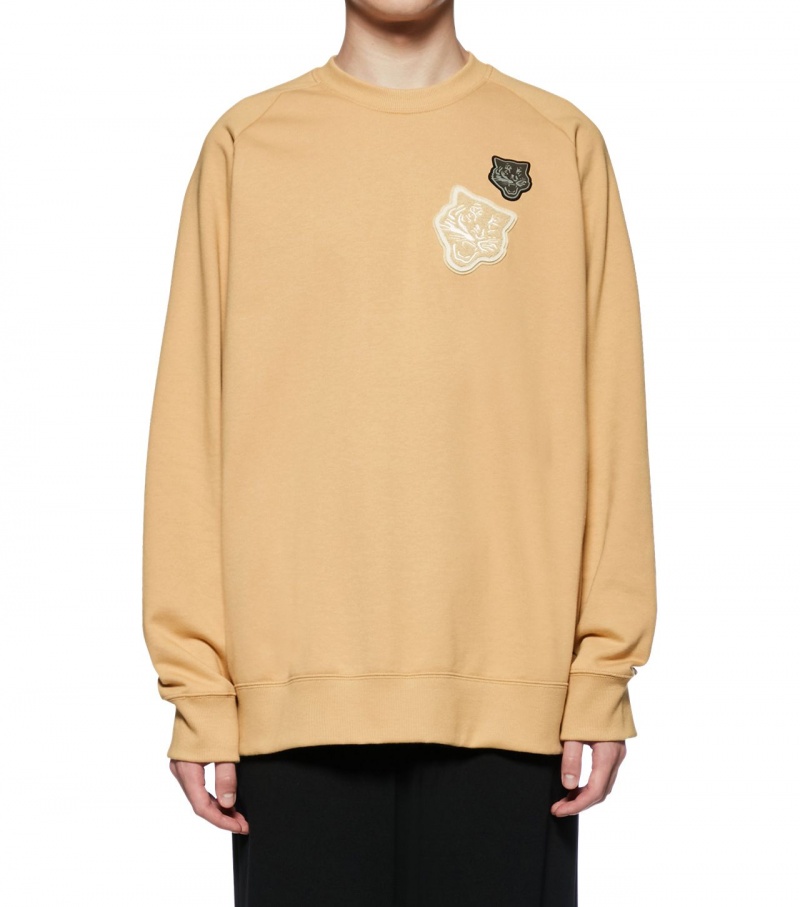 Beige Onitsuka Tiger Sweat Tops | 89475-TVWY