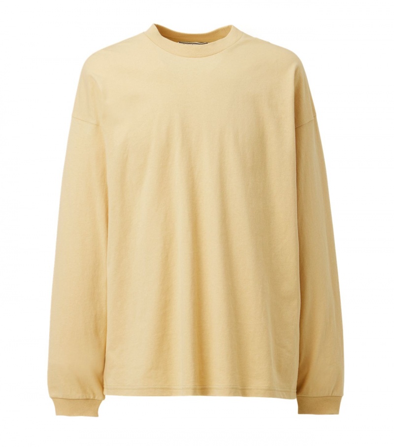 Beige Onitsuka Tiger Sweatshirts | 71409-DSBK