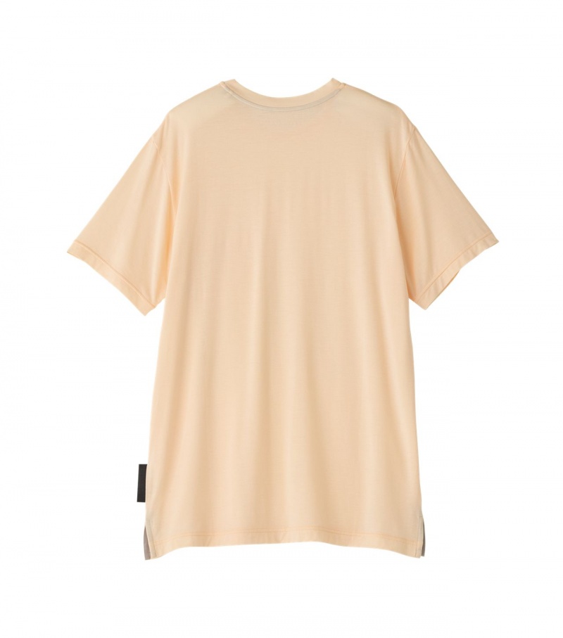 Beige Onitsuka Tiger T Shirts | 89675-EVWF