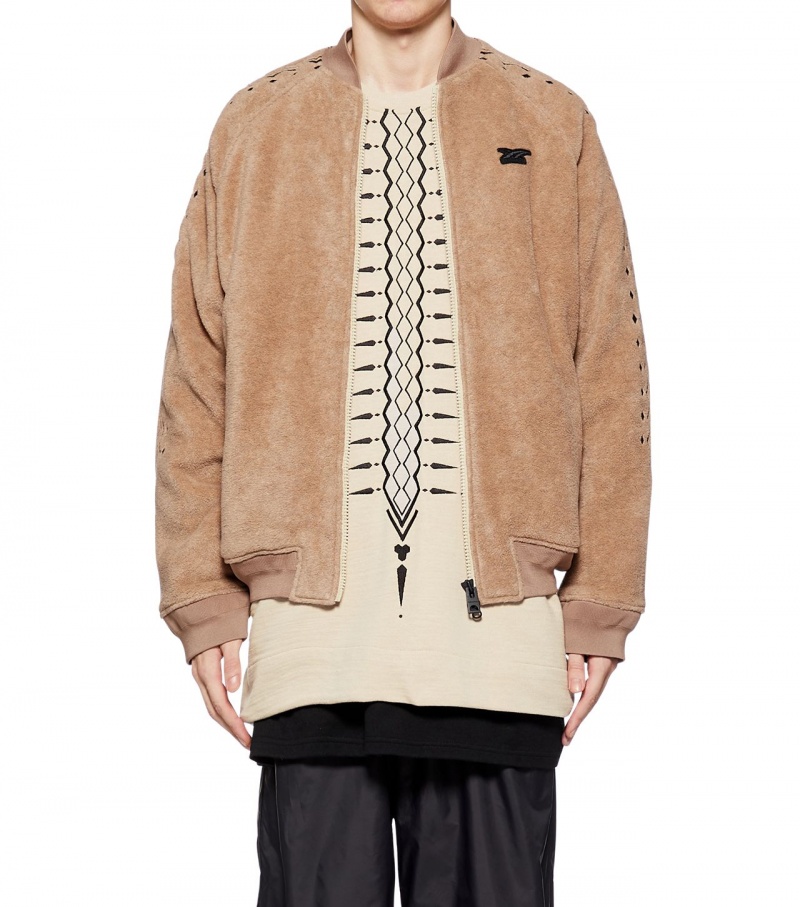 Beige / Black Onitsuka Tiger Jackets | 70483-TDIQ