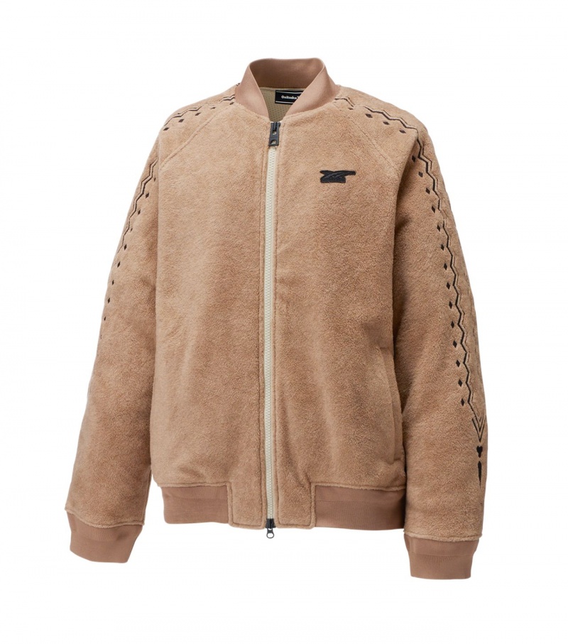 Beige / Black Onitsuka Tiger Jackets | 85791-QFBJ