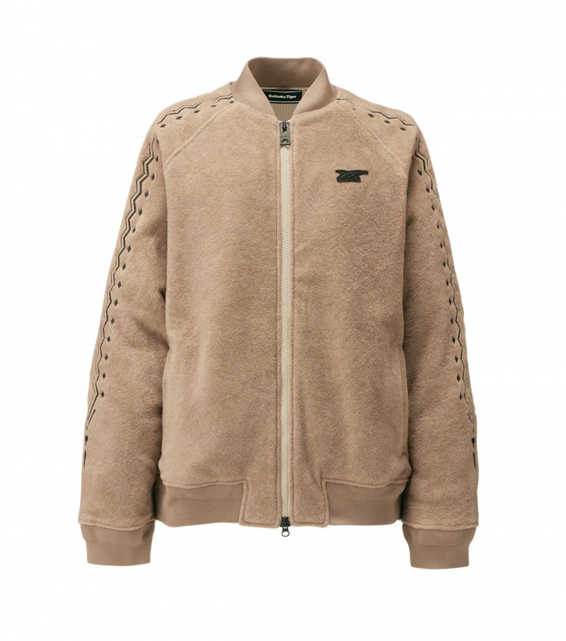 Beige / Black Onitsuka Tiger Jackets | 85791-QFBJ