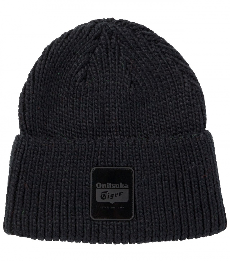 Black Onitsuka Tiger Beanie | 12068-XTFH