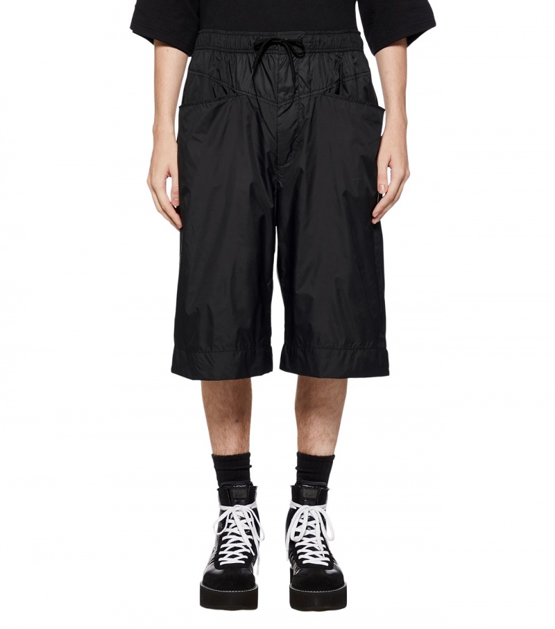 Black Onitsuka Tiger Cropped Pants | 64928-DXGN