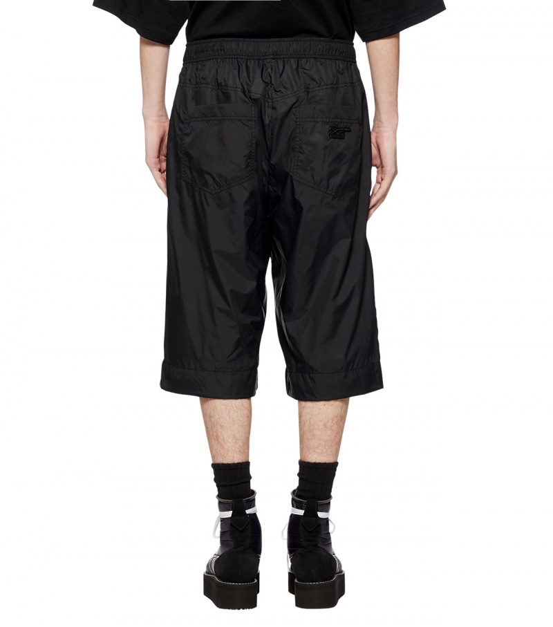 Black Onitsuka Tiger Cropped Pants | 64928-DXGN