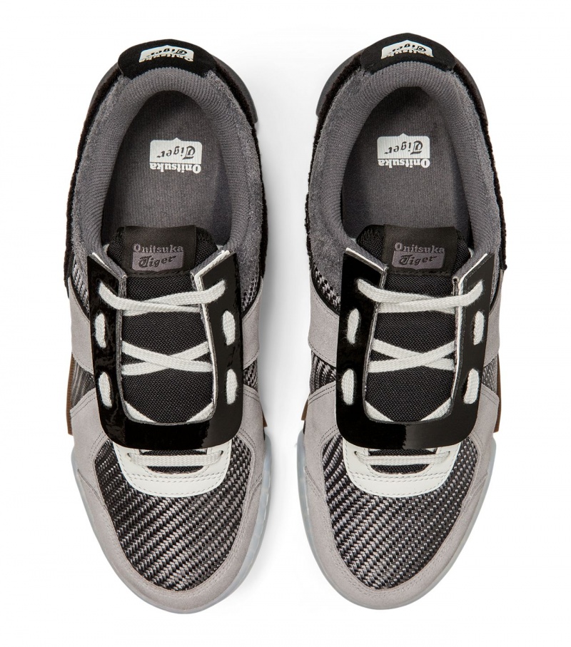 Black Onitsuka Tiger D-Trainer Slip Ons | 28154-OJLP