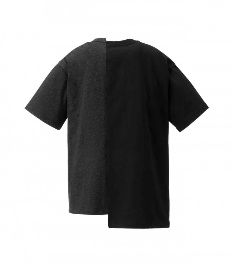 Black Onitsuka Tiger Graphic T Shirts | 16528-LCOK