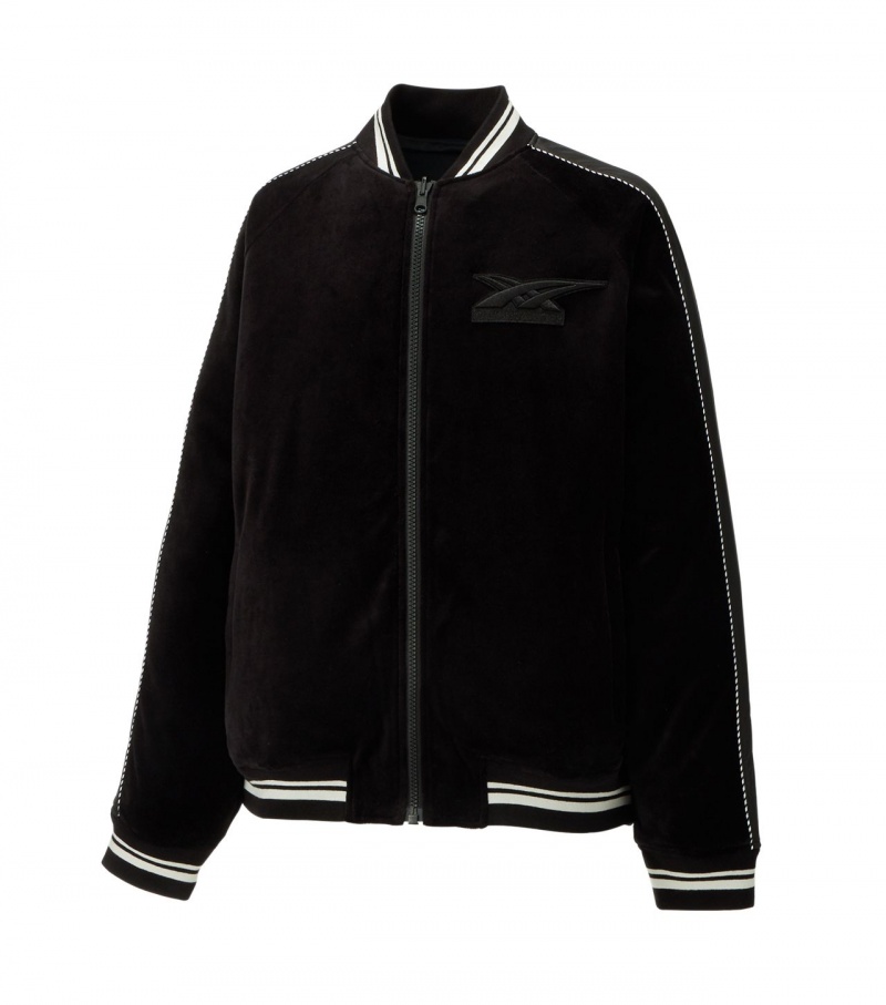 Black Onitsuka Tiger Jackets | 91708-NFHQ