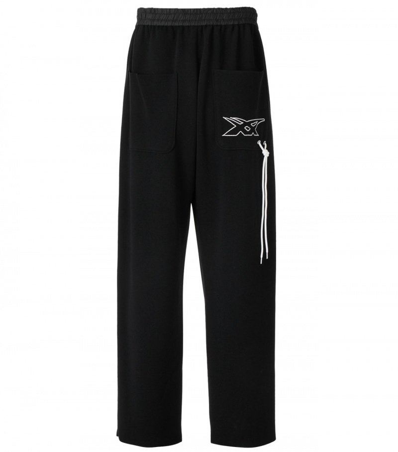 Black Onitsuka Tiger Knit Pants | 41687-KTVQ