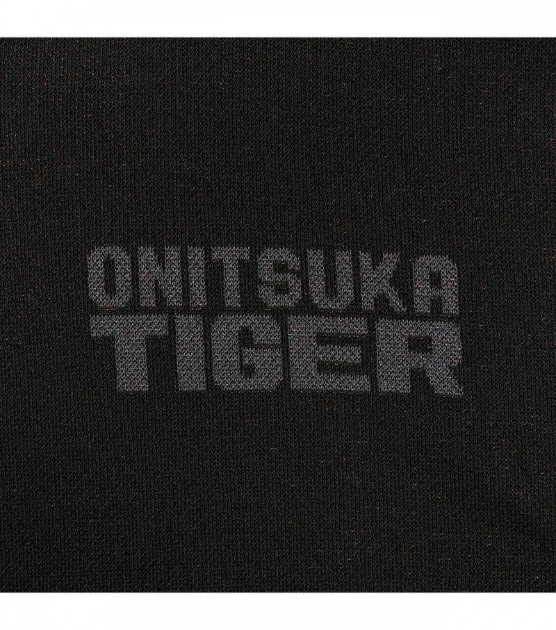 Black Onitsuka Tiger Knit Tops | 43925-PRYQ