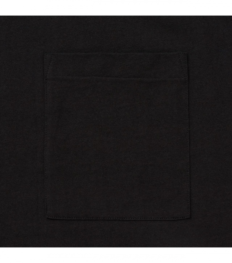 Black Onitsuka Tiger Ls T Shirts | 83657-FSXO