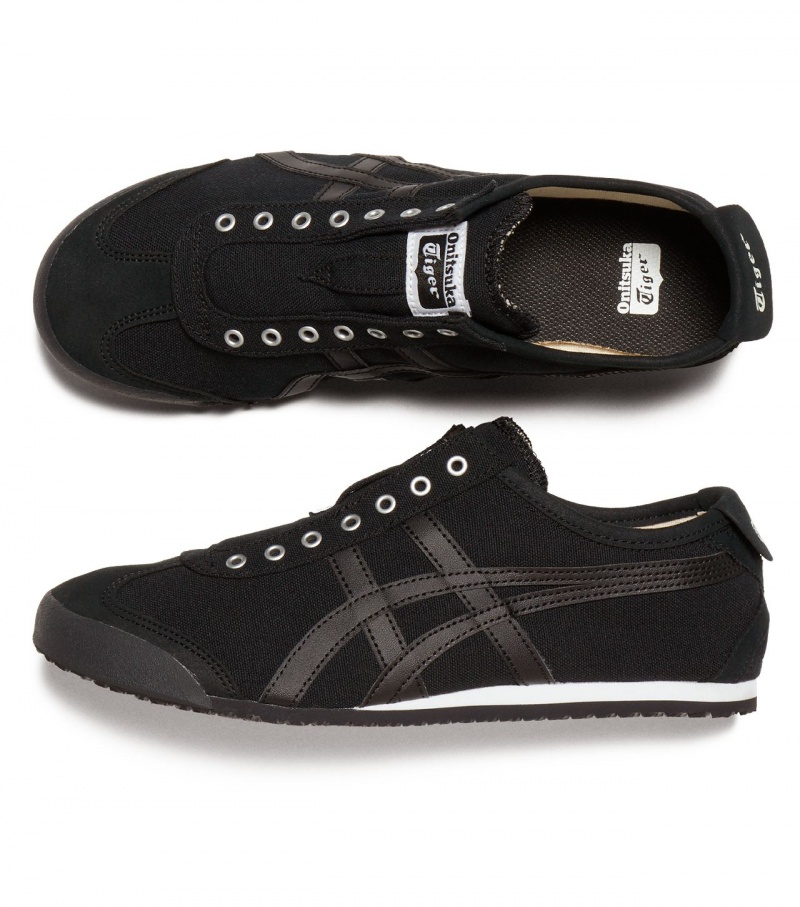 Black Onitsuka Tiger Mexico 66 Slip-On | 69082-JTKG