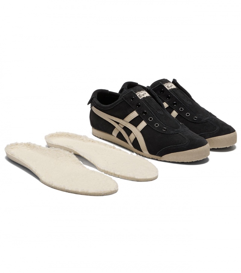 Black Onitsuka Tiger Mexico 66 Slip-On | 86045-QSKW