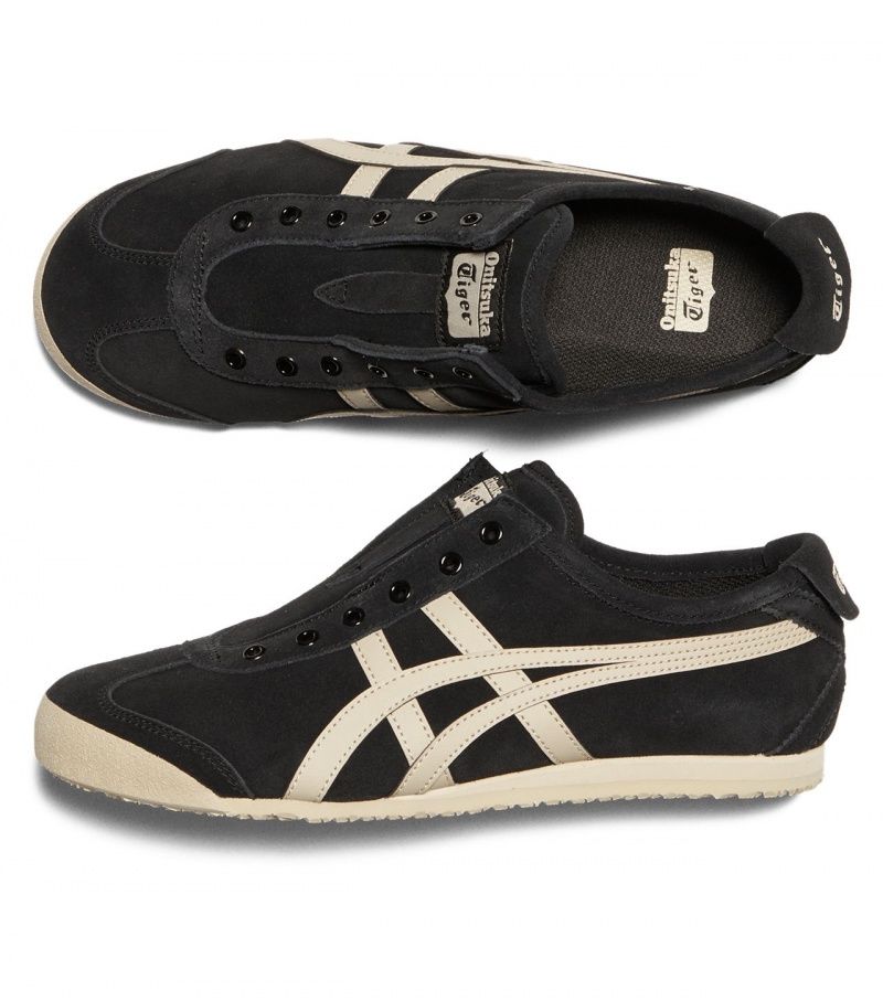 Black Onitsuka Tiger Mexico 66 Slip-On | 86045-QSKW