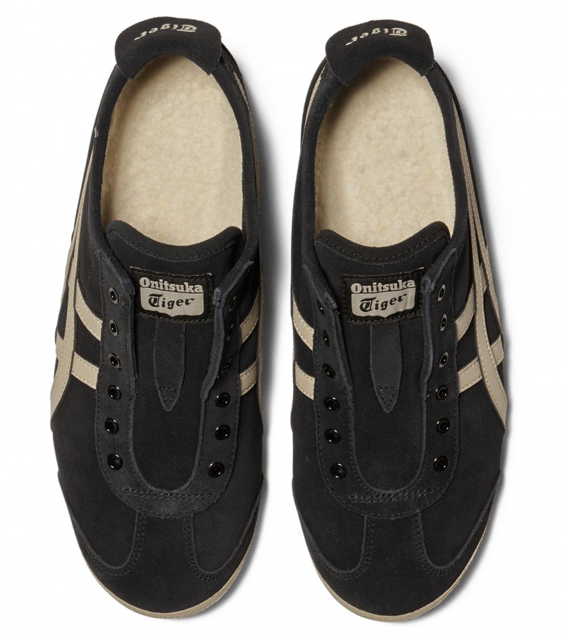 Black Onitsuka Tiger Mexico 66 Slip-On | 86045-QSKW