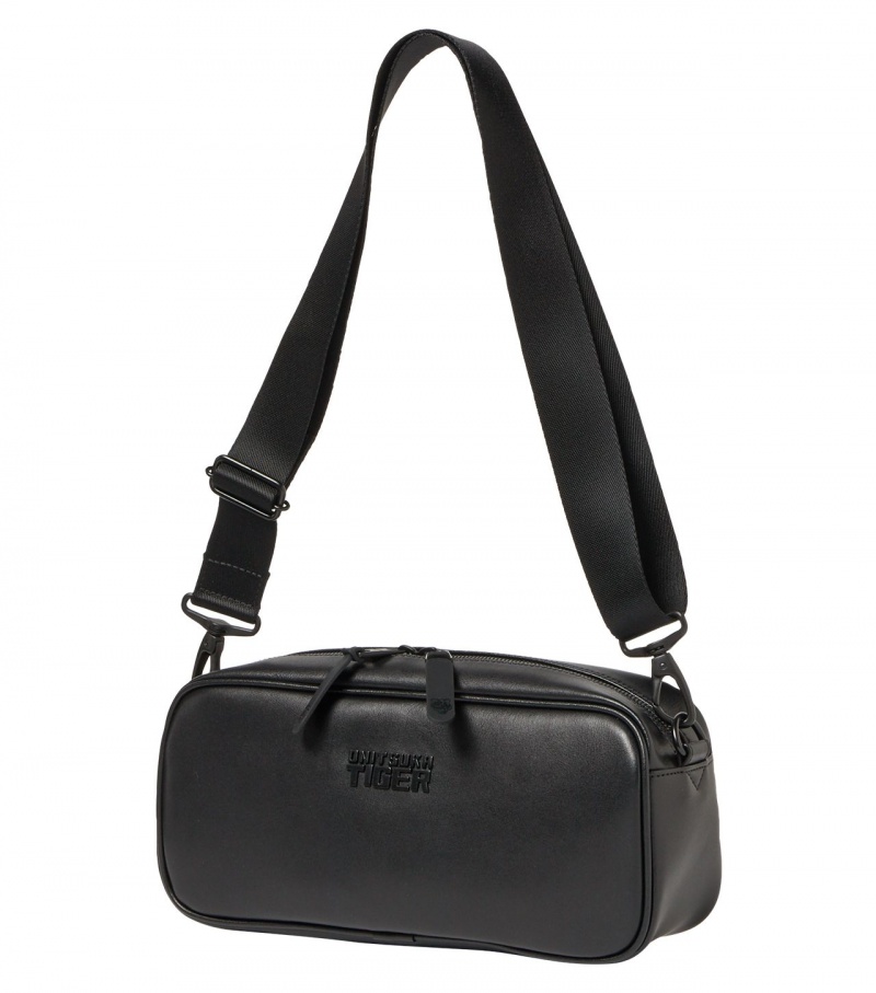 Black Onitsuka Tiger Shoulder Bag | 53078-CSOJ