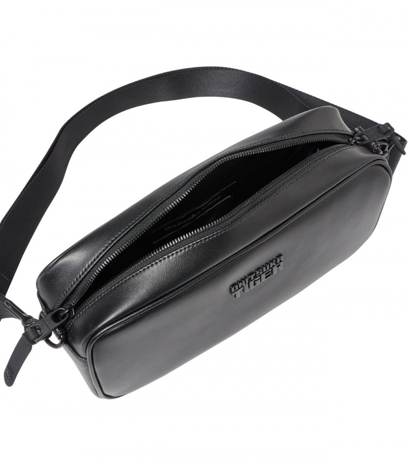 Black Onitsuka Tiger Shoulder Bag | 53078-CSOJ