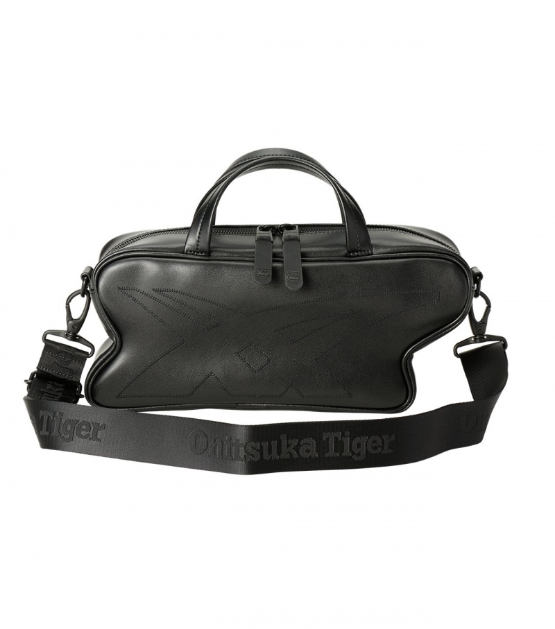 Black Onitsuka Tiger Small Shoulder Bag | 91245-WGXO