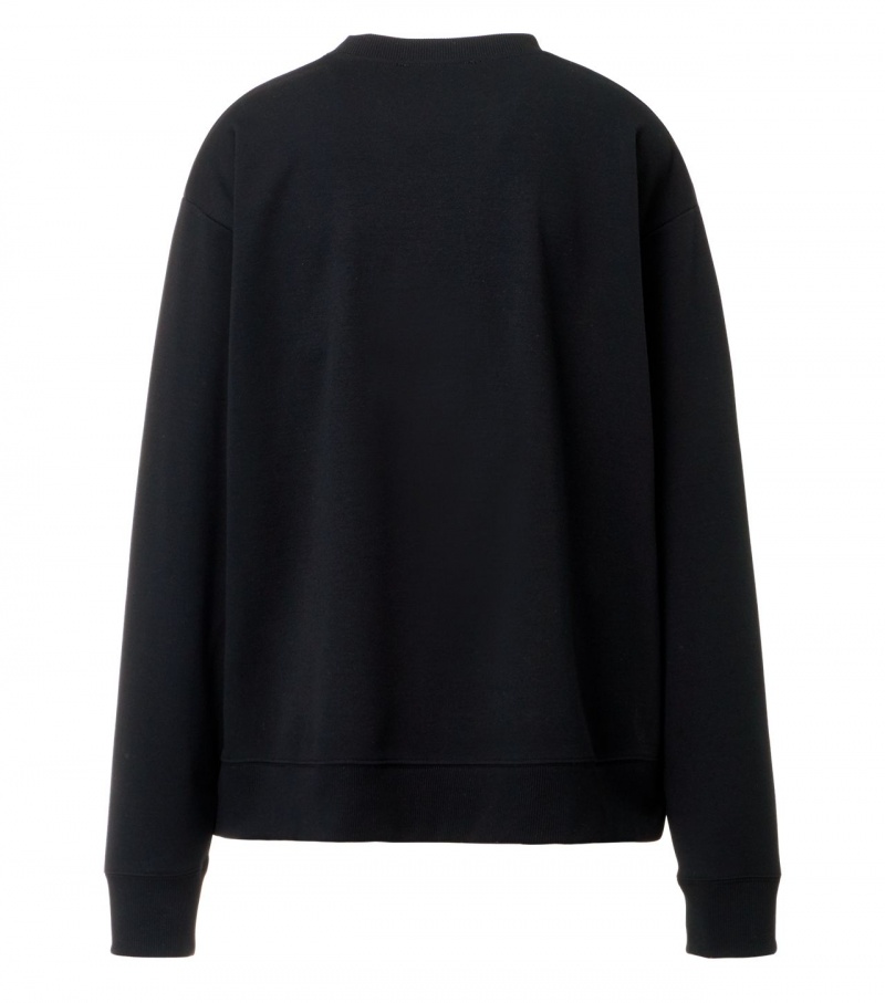 Black Onitsuka Tiger Sweatshirts | 28356-MPDR