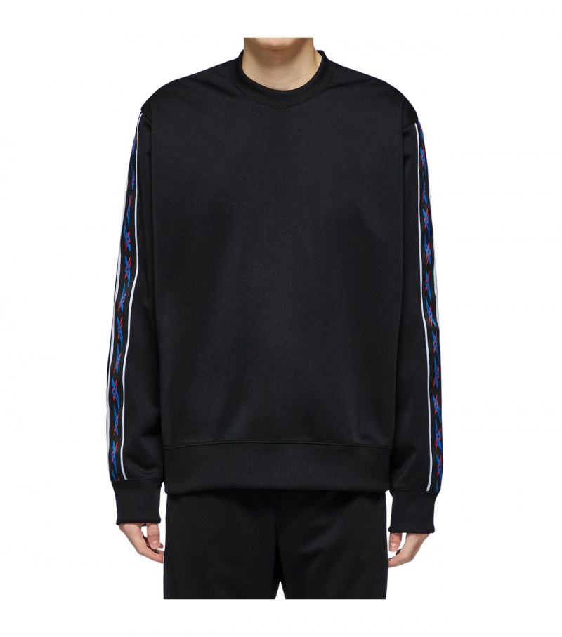 Black Onitsuka Tiger Sweatshirts | 41652-PAYC