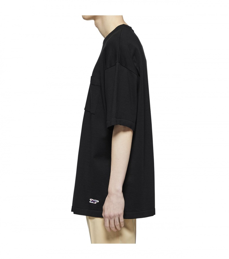 Black Onitsuka Tiger T Shirts | 36951-DGWX