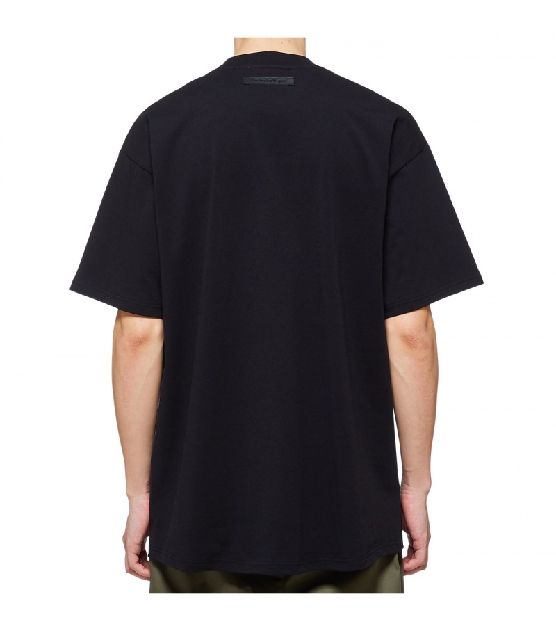 Black Onitsuka Tiger T Shirts | 39587-CXVK