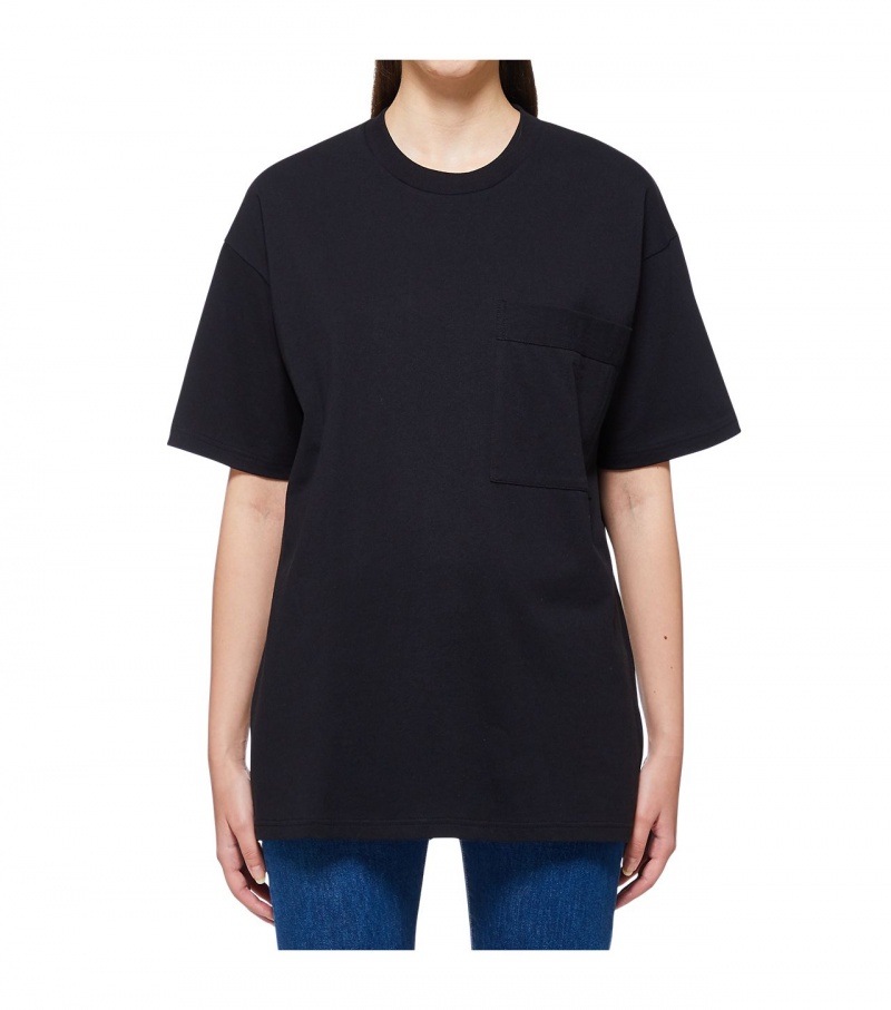 Black Onitsuka Tiger T Shirts | 39587-CXVK