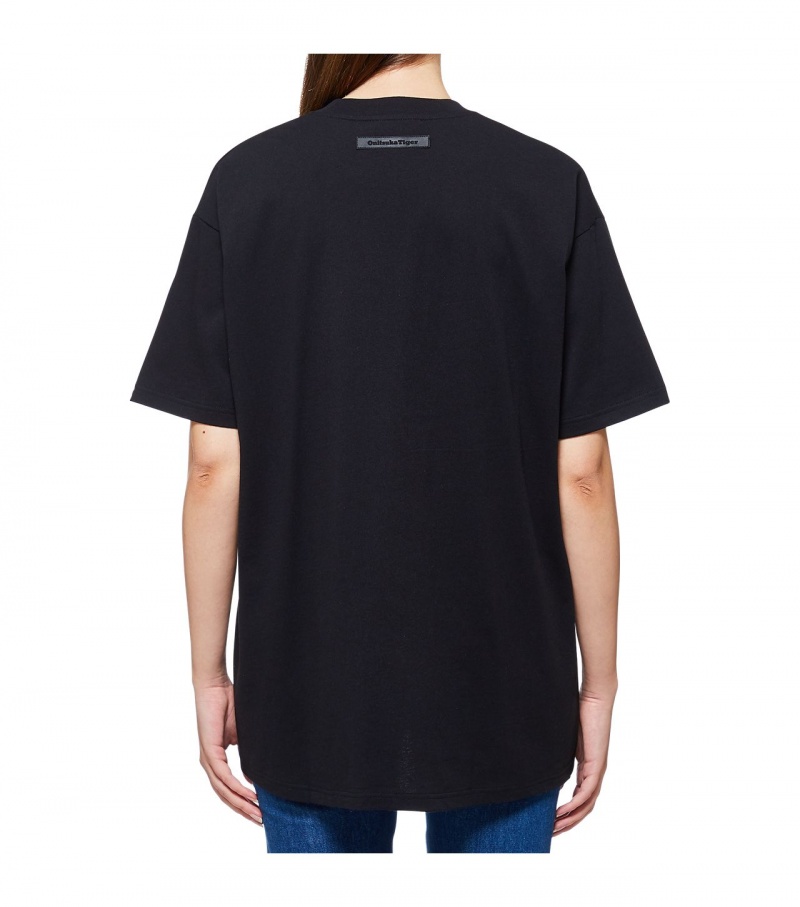 Black Onitsuka Tiger T Shirts | 39587-CXVK