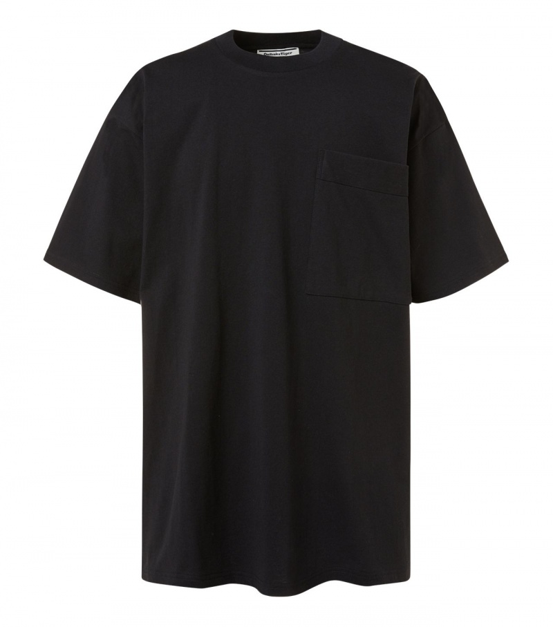 Black Onitsuka Tiger T Shirts | 39587-CXVK