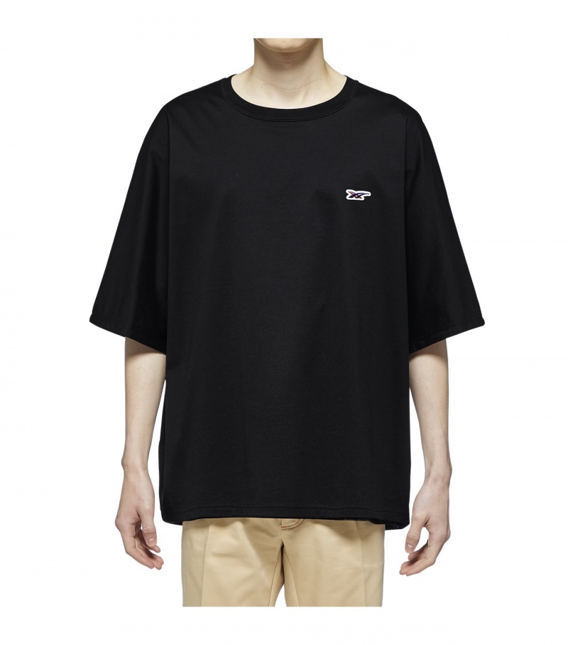 Black Onitsuka Tiger T Shirts | 60153-FUXS