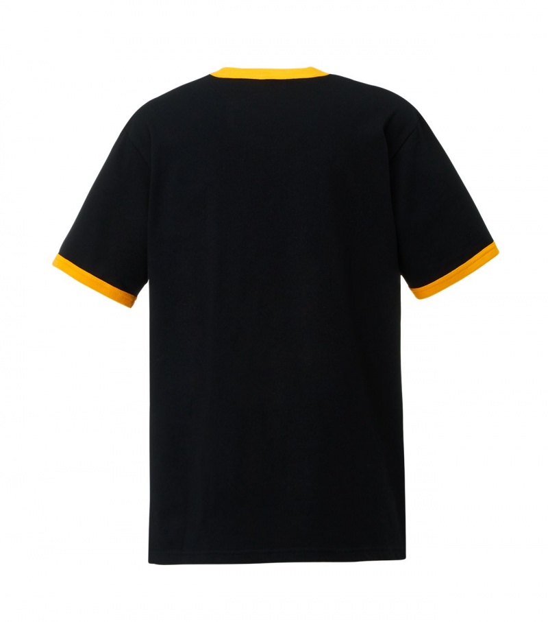 Black Onitsuka Tiger T Shirts | 67314-BAYU