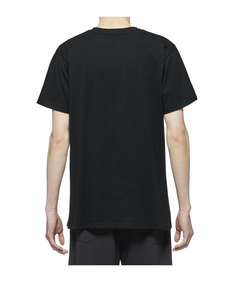 Black Onitsuka Tiger T Shirts | 68297-EDHB