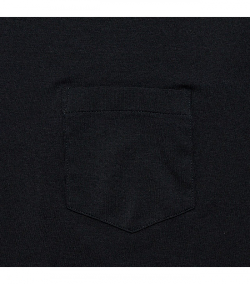 Black Onitsuka Tiger T Shirts | 68710-IXVH